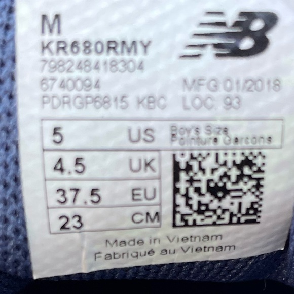 New Balance 680 V5 Running Shoes Sneakers Youth size 5 fit Women US size 7 - Picture 9 of 10